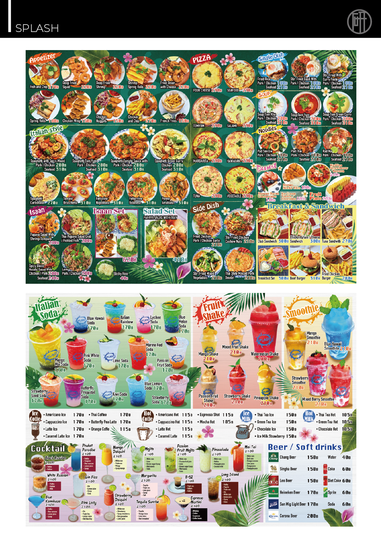 splash - MENU DESIGN LABO THAILAND